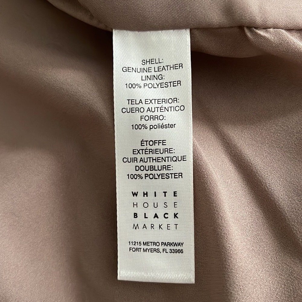 WHBM Suede Flounce Front Jacket Tan XXSP - Picture 15 of 16